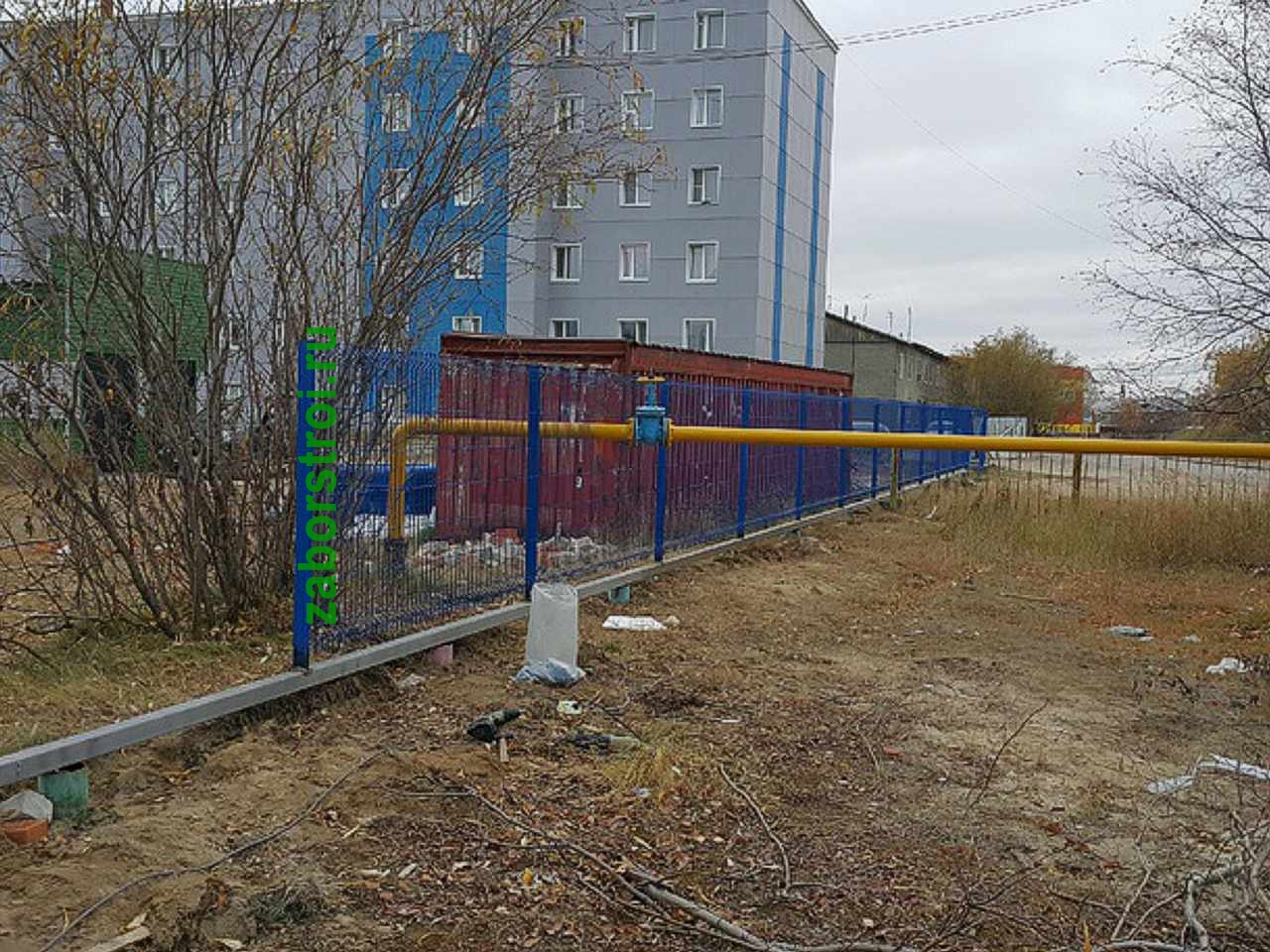 3Д заборы по толщине сварной проволоки под ключ с установкой 3,5 мм пример 4